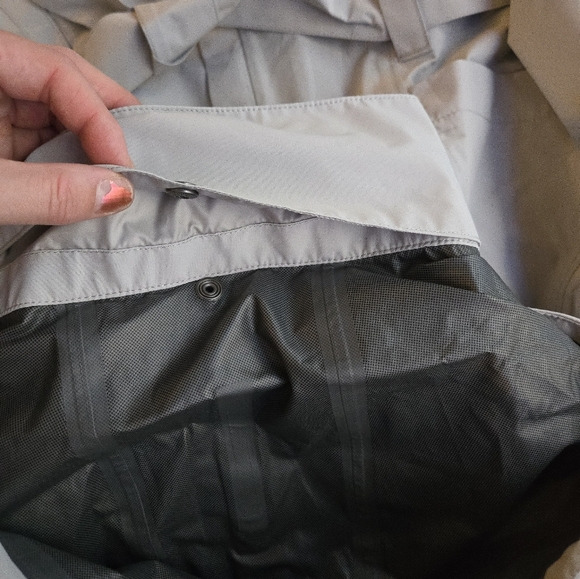 Eddie Bauer Kona Hooded Gray Trench Coat Raincoat Outdoor - Picture 13 of 16